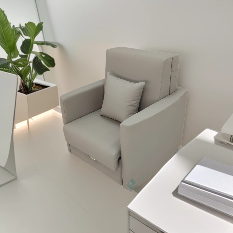 Moderno simple plegable multifuncional sofá cama de almacenamiento de una sola persona tecnología de tela de oficina almuerzo sofá cama