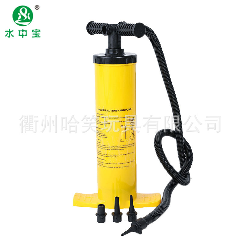 工厂批发多接口型便携式玩具迷你手拉充气打气筒气球充气筒气泵