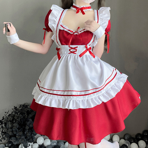 Two-dimensional maid costume cos cute maid Halloween lolita dress Lolita cosplay costume