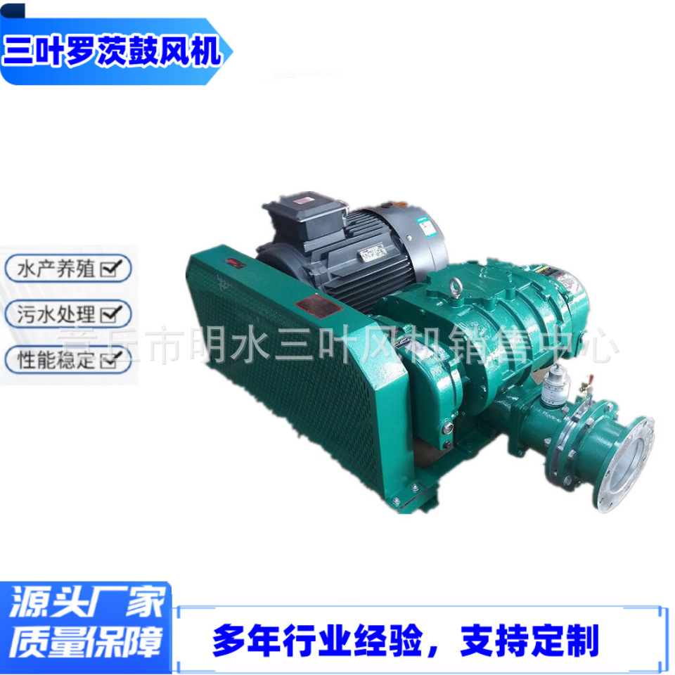 厂家直销三叶罗茨风机养殖供氧设备气力输送污水处理氧化罗茨风机