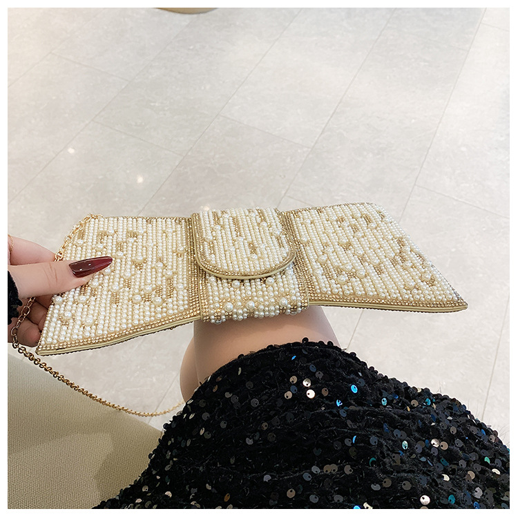New cross-border European and American retro high-end clutch bag, full diamond single-shoulder crossbody ladies' bag, small bag, socialite dinner bag undefined