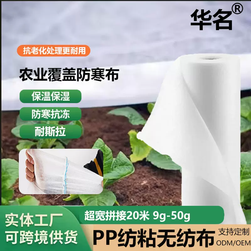厂家供应PP无纺布透气保湿 育秧育苗果蔬覆盖 农业防寒保温无纺布