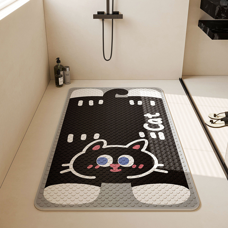 아빠 고양이 C 검은색 선이 없는 흡입 컵 패드