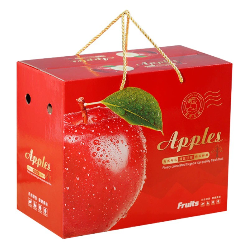 Новая упаковочная коробка Apple Luochuan Apple Подарочная коробка Пустая коробка 10 Цзинь Пинг Фруктовая коробка Подарочная коробка оптом