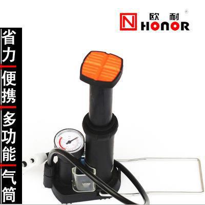 O'Neil 1540D High-Pressure Pedal Pump for Self-Mountain Electric Road Bikes Portable Mini Foot Pump