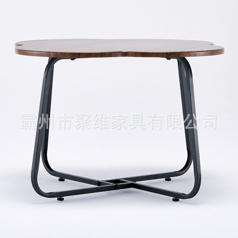 Mesa de té de sala de estar de lujo ligera, simple y moderna, mesas de té redondas de cabecera de la cama, sofá de hotel de alojamiento residencial