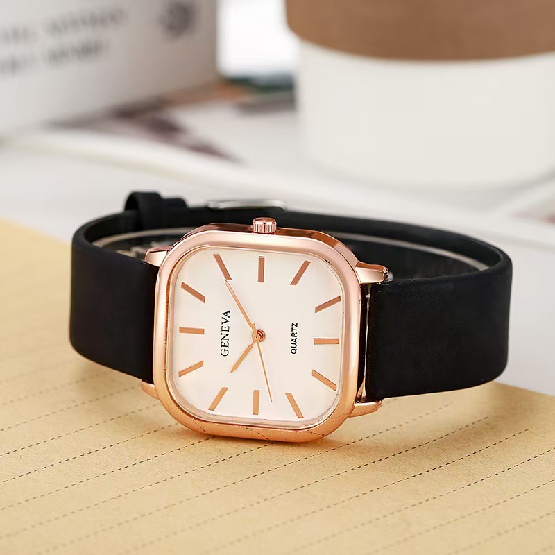 New Style Student Men's and Women's Watch Belt Korean Style Simple Temperament Ins Style Simple Square Quartz Watch