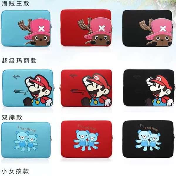 Diving Material Cute Anime Computer Bag Neoprene Cartoon Mary Chopper 14inch 15inch Laptop Sleeve Bag