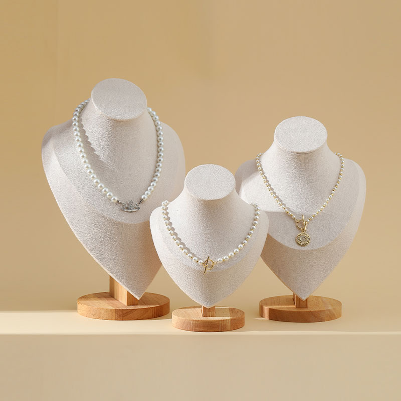Necklace Display Stand Portrait Neck High-End Jewelry Display Props Pearl Jewelry Storage Display Stall Factory