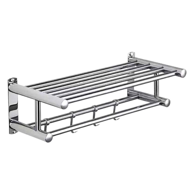 Ingeniería especial Punch-libre de acero inoxidable toallero Hotel baño rack de almacenamiento toallero Barra de toalla