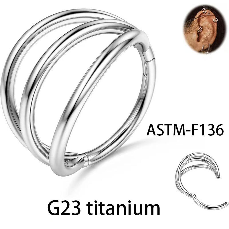 Pointed titanium steel lip stud product view