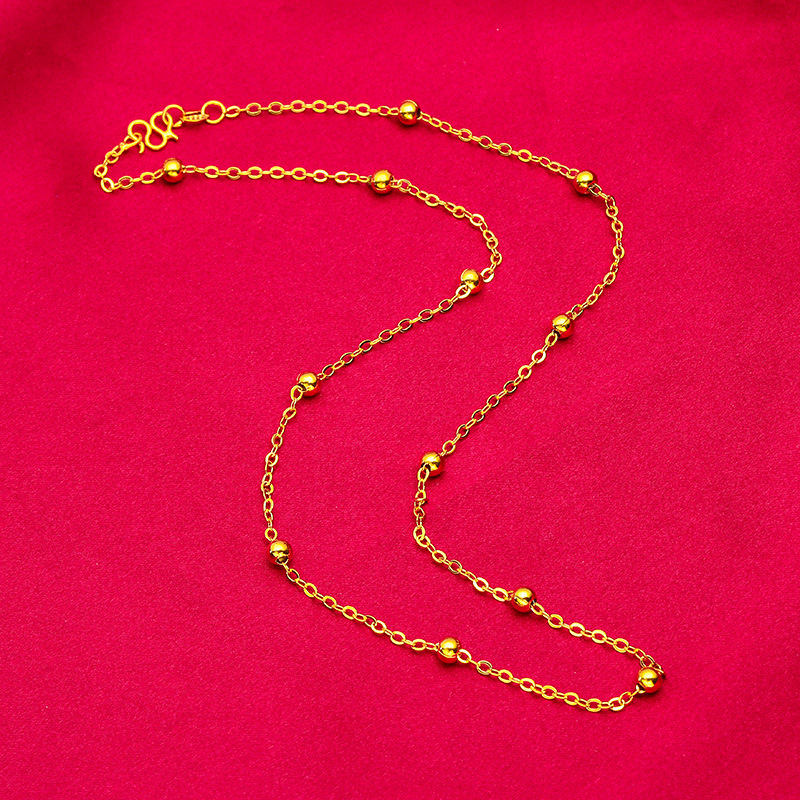 Bijoux unisexes Collier de perles en or à la mode Bracelet de bijoux collier bracelet_voghion.com