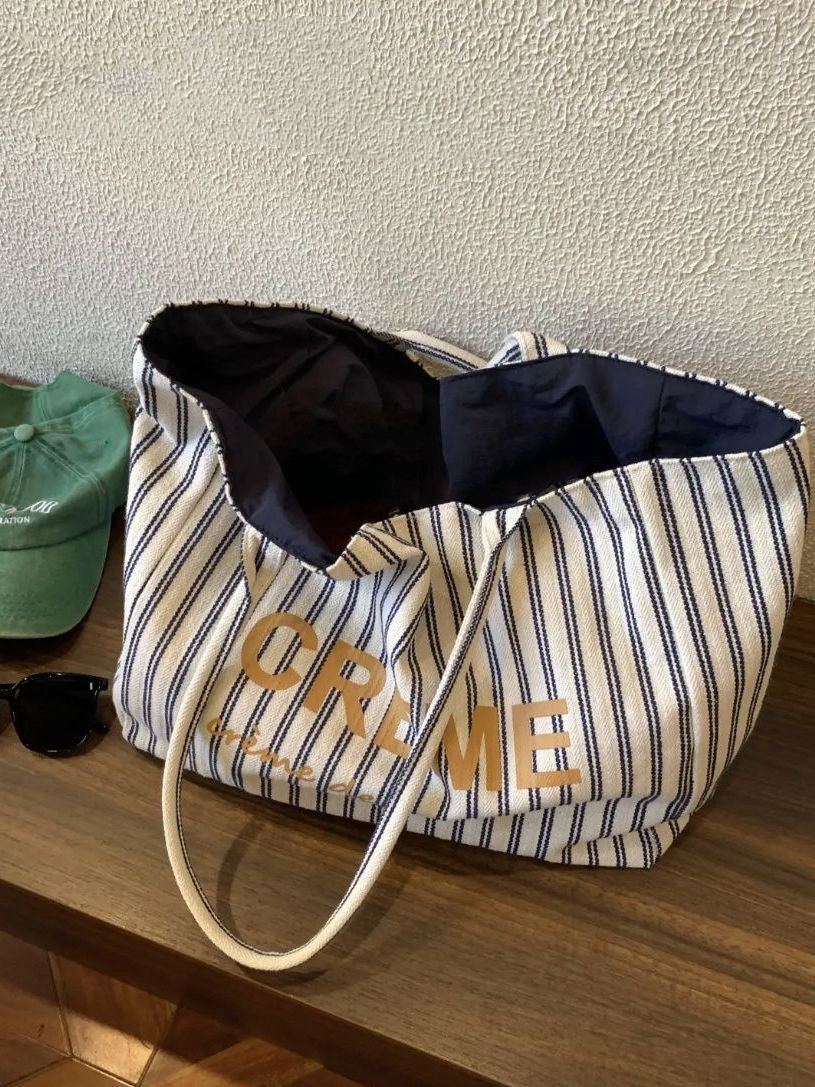 Universal nylon fashionable double-sided one-shoulder bag, cloth bag, Korean style, french style