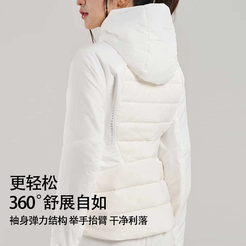 Lulu Winter down Jacket Slim Fit Hooded Running Outdoor Warm Winter Jacket Women's Sports Yoga Jacket Lulu Winter down Jacket Slim Fit Hooded Running Outdoor Warm Winter Jacket Women's Sports Yoga Jacket