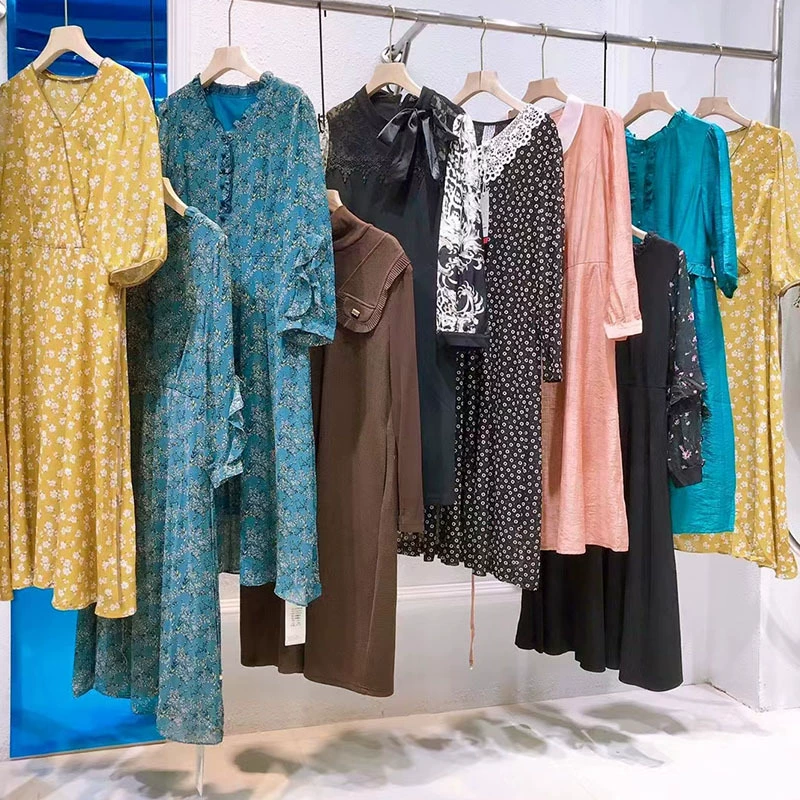 Платье большого размера Han Pi Yiyi Weiyi 23 осеннее интеллектуально-старое платье среднего и пожилого возраста