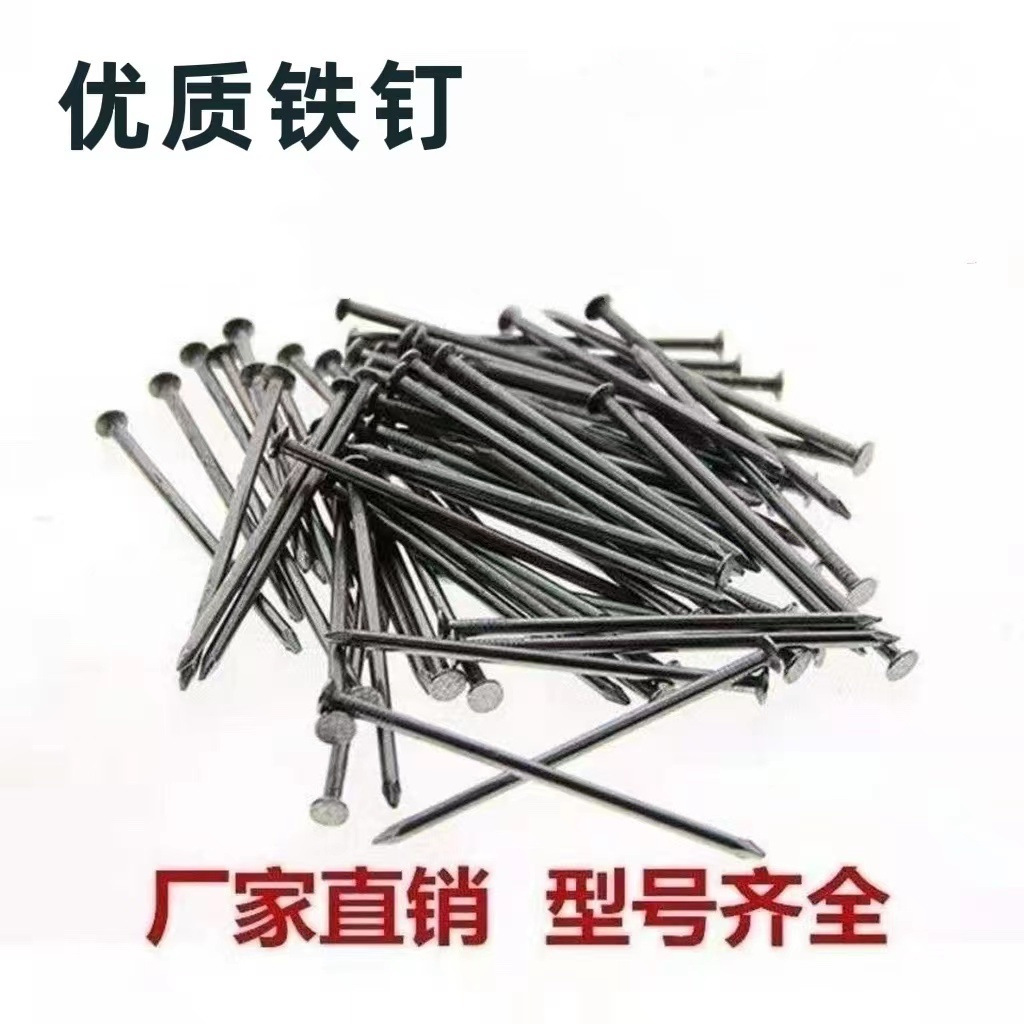 整袋铁钉木工铁钉家用圆钉洋钉子工地建筑铁钉16mm-300mm尺寸齐全