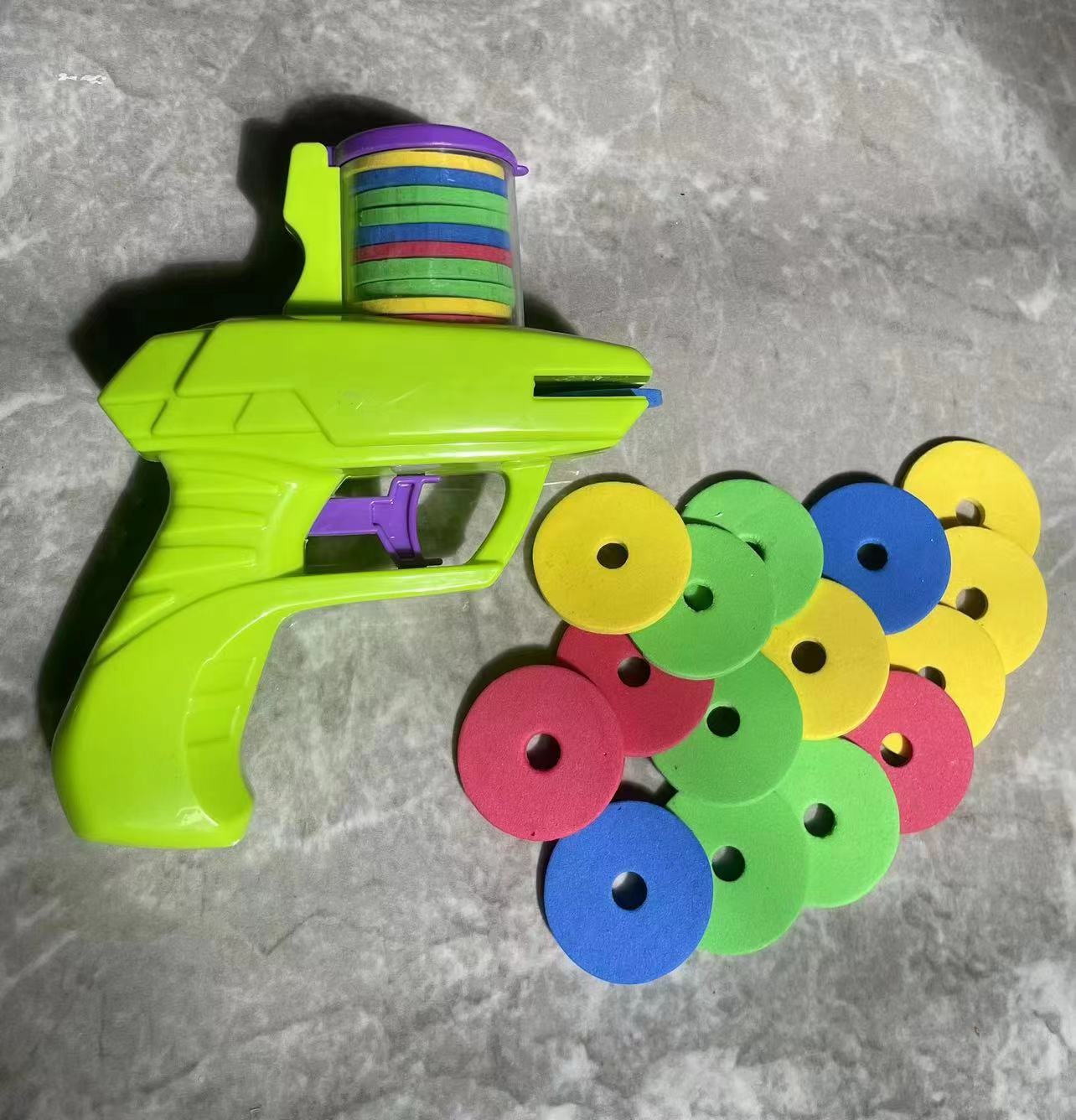 TikTok Explosive Turnip Ufo Gun Toys Nostalgic Classic Frisbee Gun Soft Shotgun Children's Toys Stall Toys
