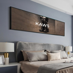 Champion brand KAWS wall art bedroom headboard decor painting modern minimalist master bedroom room background wall art living room wall art