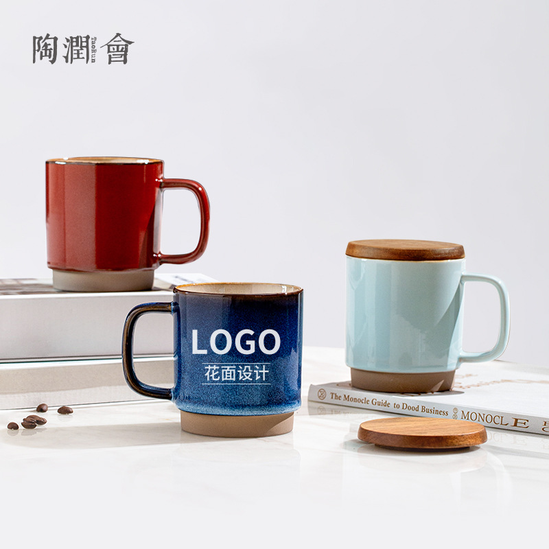 Cerámica mayorista tazas de cerámica alta sensación horno esmaltado taza logotipo personalizado taza taza con caja