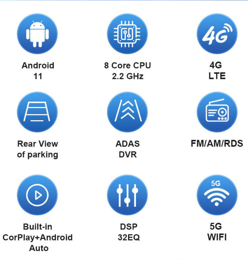 Large-Screen Carplay Car Mp5 Player Android Navigation All-In-One Car Central Control Radio USB Card Slot
