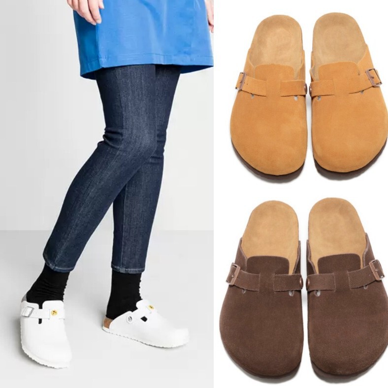 Toe Wraped Shoes Vintage Soft Bottom Toe Wraped Half Slippers Women's Leather Shoes Trendy Fashion Women's Shoes Toe Wraped Shoes Socks Cover Shoes