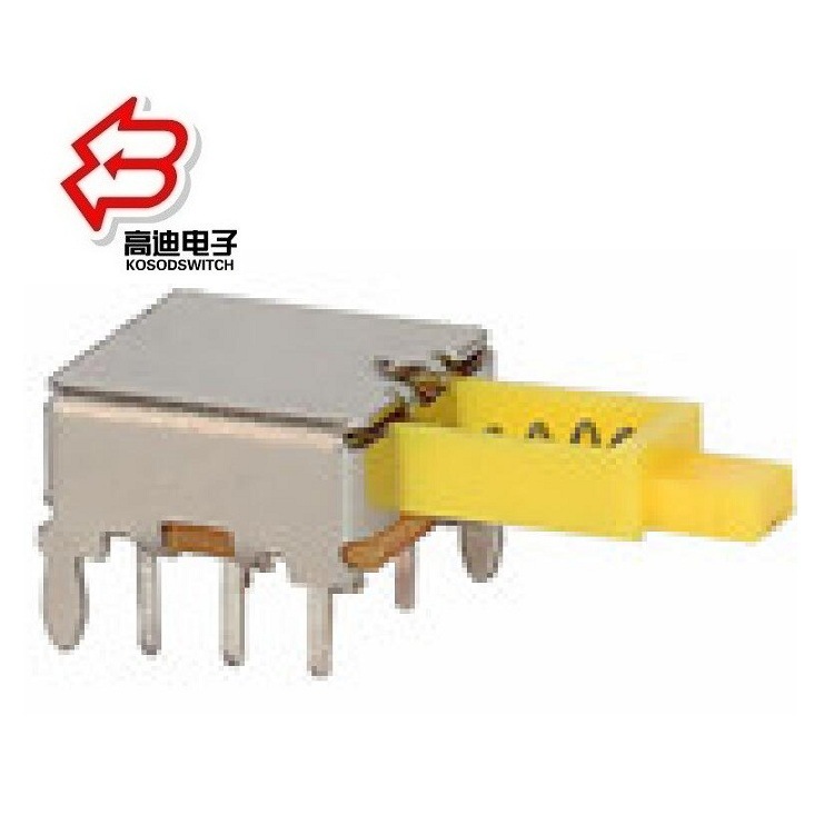 侧按式按钮开关 复位轻触开关6脚 侧按自锁开关侧插90度