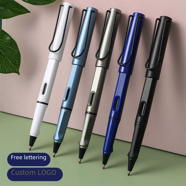 Lin Mei students are practicing calligraphy sign pen business office gel pen printing advertising pen logo engraved name