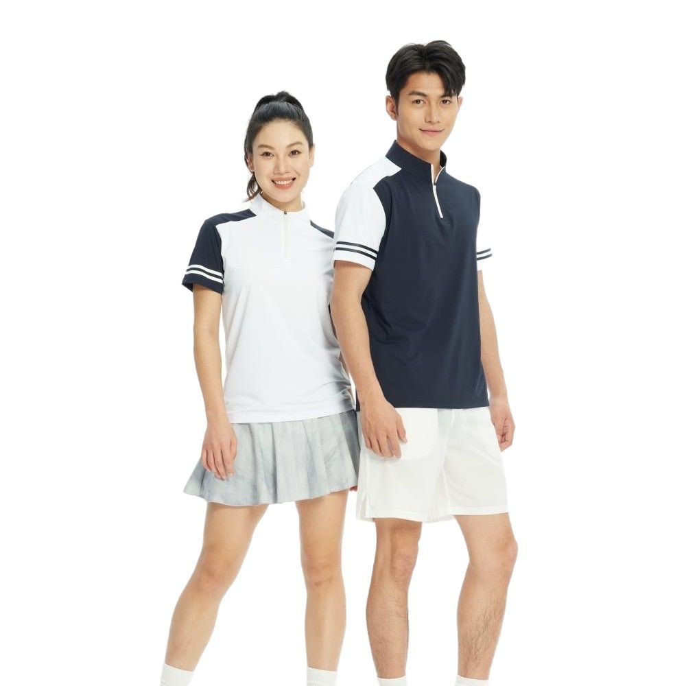 Deportes ocio Polo de mangas cortas mujeres y hombres con solapa clásica versátil rápido secado tenis transpirable bádminton ropa deportiva impresa