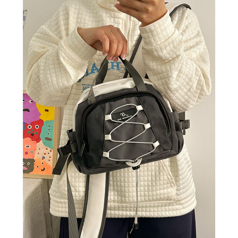 Outdoor Mini Backpack Female Student School Bag Outdoor Hiking Sports Leisure Small Backpack Korean Style Storage Small Bag