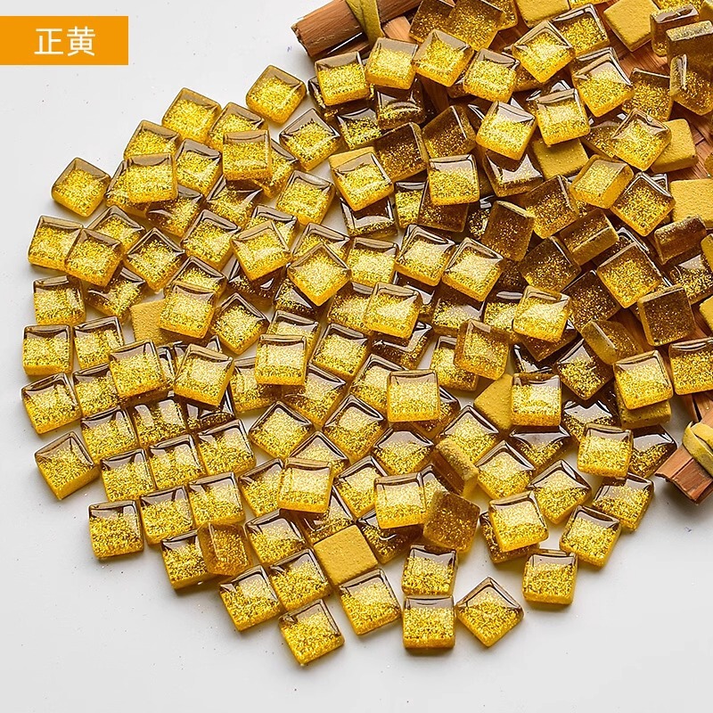 200克diy多元闪粉马赛克集合水晶自由石玻璃儿童手工材料颗粒|undefined