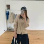 显瘦长袖翻领秋冬毛衣