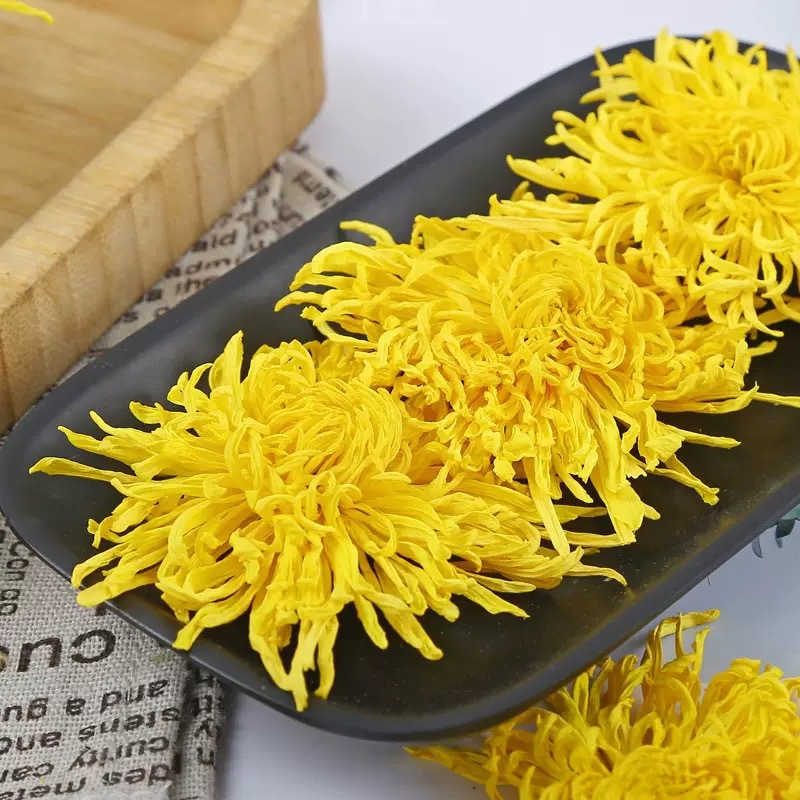 Golden Silk Chrysanthemum Tea Jin Si Huang Ju 500g Dried Blooms for Brewing and Daily Herbal Tea quality and texture