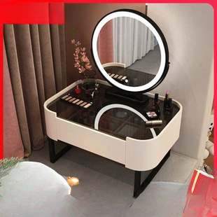Nordic Solid Wood Bay Window Dressing Table Light Luxury Bedroom Small Apartment Mini Dressing Table Princess Small Balcony Manufacturer