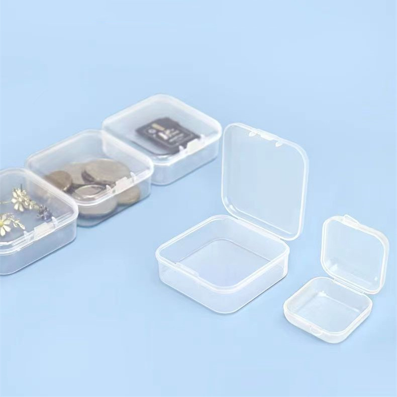 方形高透明塑料收纳盒首饰串珠零配件渔具耳塞收纳小方盒厂家直销