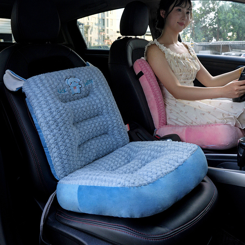 Elefantes de dibujos animados dinosaurios cojín de asiento de oficina grueso cojín de asiento desmontable antideslizante cojín de respaldo de automóvil