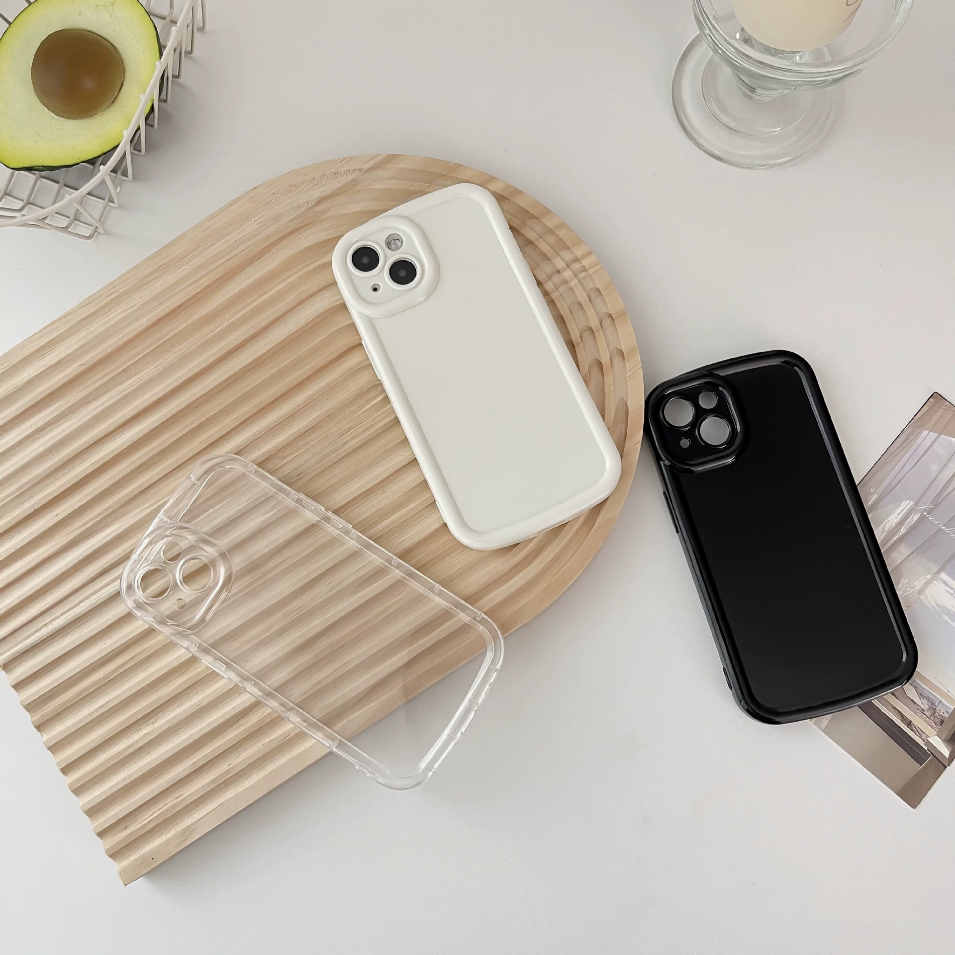 Подходит для чехла для телефона Apple 15, кремового чехла Apple 15 PROMAX с воздушной подушкой, прозрачного чехла Apple 14, противоударного чехла Apple 13