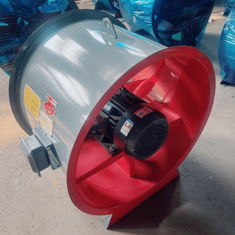 Ahorro de energía y bajo ruido para ventilador axial a prueba de explosiones de minería