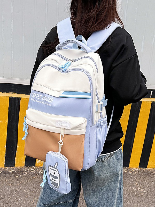 Mochila escolar para estudiantes universitarios de secundaria y preparatoria de todo fósforo de moda, nueva mochila de viaje multicompartimento de gran capacidad y alto valor