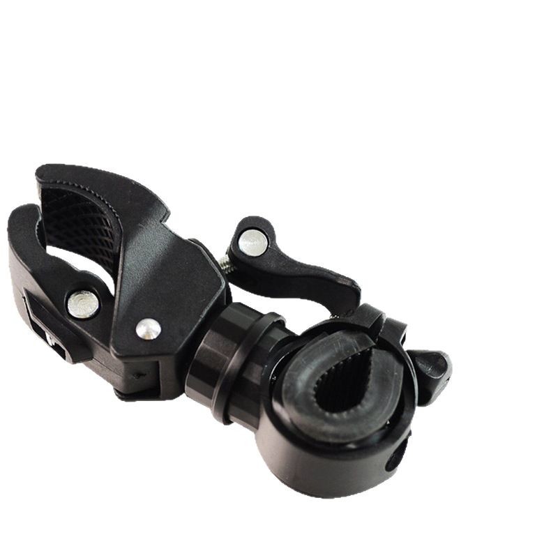 360 grados giratoria universal bicicleta de montaña antorcha de bicicleta soporte de lámpara de lámpara fijación soporte equipo de abrazadera de vehículo