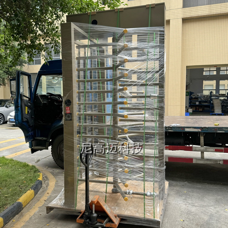 尼高迈不锈钢烤漆喷涂全高转闸十字旋转道闸人员道防潜回单向转门