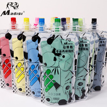 马蒂斯丙烯颜料100ml补充包吸吸果冻挤压式艺考diy手绘涂鸦彩绘