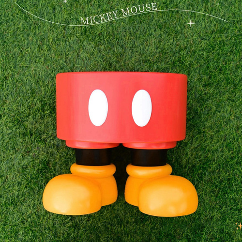 Cartoon Mickey Mouse standing desk bench entryway shoe bench sofa bedroom nightstand shelf creative small stool