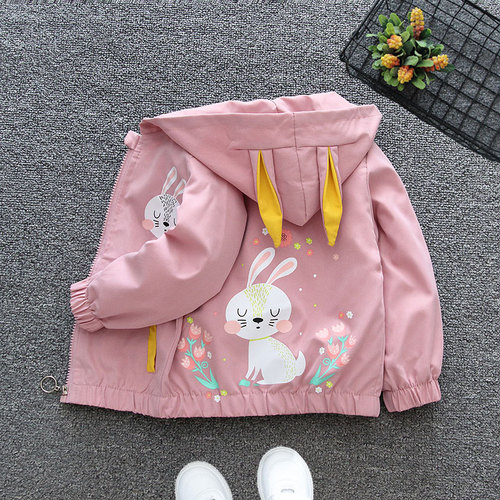 Girls' coats spring and autumn children's spring clothes 2024 new spring tops trendy Korean style children's spring baseball uniforms