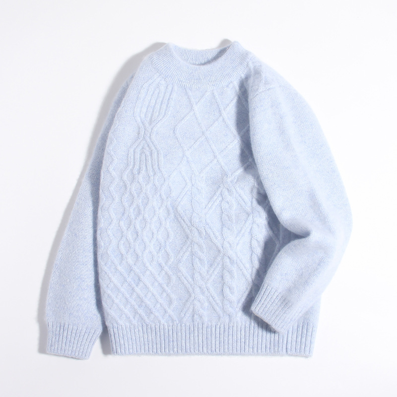 Little Sheep Jumping New Children's Cashmere Sweater, Baby Sweater, 100% Cashmere Casual Knitwear, Thickened, Warm and Simple