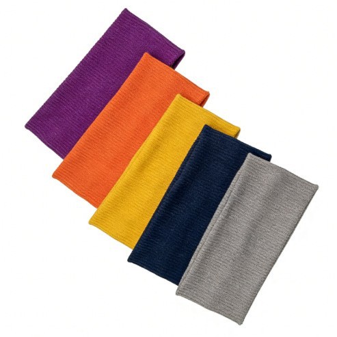 European and American Amazon Solid Color Knitted Hair Band Korean Stretch Hair Band Sports Fitness Headband Cross-border Hot Selling Hair Accessories