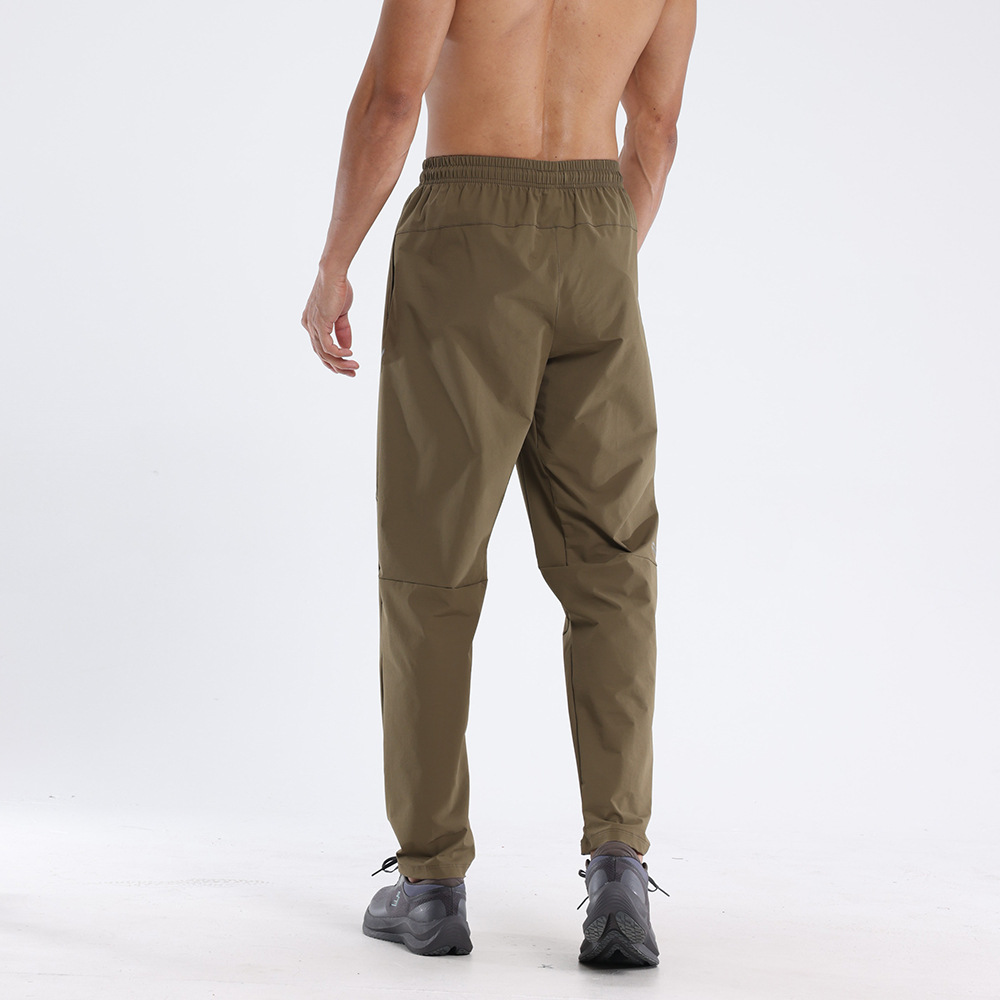 lulu, pantalones deportivos al aire libre, acondicionamiento, secado rápido, tendencia casual, pantalones deportivos de montaña sueltos, hombre