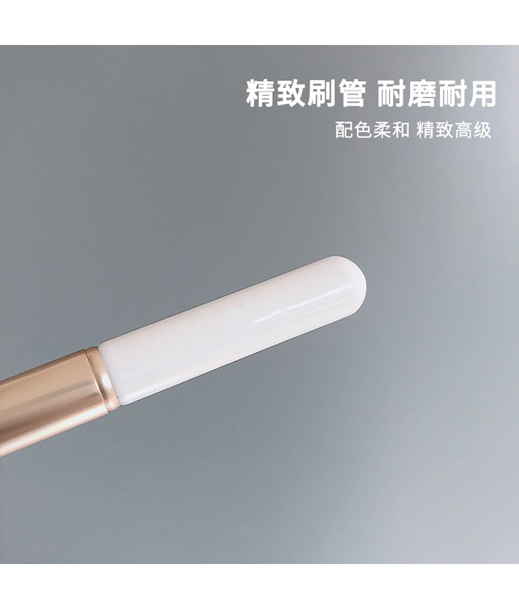 Wholesale of new mini round-head lip brushes with caps, single portable lipsticks, lipstick brushes, smudging brushes and makeup brushes undefined