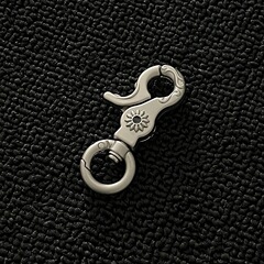 アインワースクロスボーダーオリジナル高級感マットカラー彫刻花柄キーホルダー多機能亜鉛合金ズボンウエストバックル