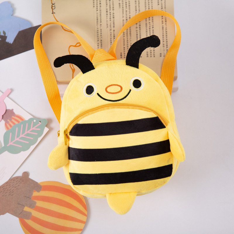 Bolso de felpa informal para bebés transfronterizos, monedero de año, reducción de la carga, mochila de comercio exterior de dibujos animados, mochila de ocio