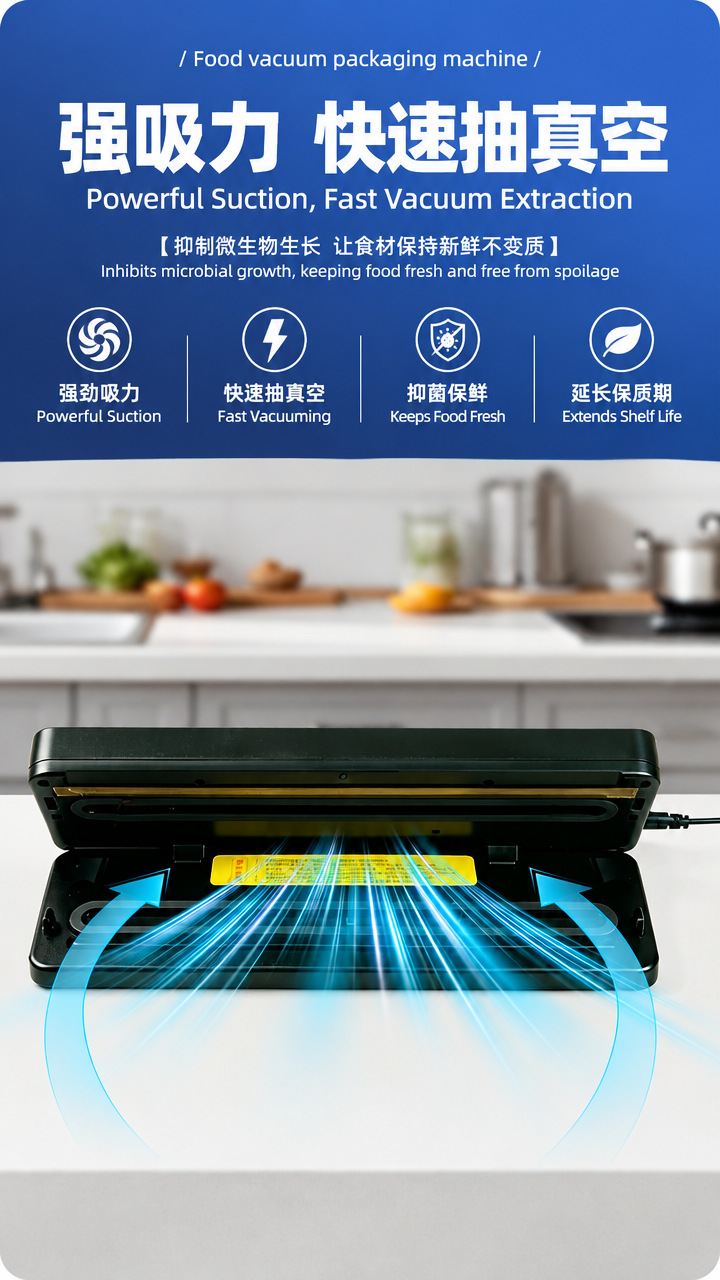 Vacuum sealing machine food preservation lock fresh design